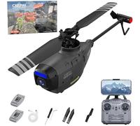 Générique Hélicoptère télécommandé C127AI Scout avec caméra 1080P, 4 canaux, Gyroscope 6 Axes, décollage/atterrissage en Une Touche, positionnement Optique pour Adultes