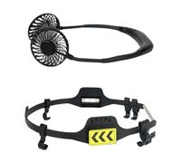 Générique Helmet Fan, External Cooling Fan, 3-Speed Night Light Cooler, USB Rechargeable Clip On Mini Fan for Hard Hat Workers Outdoor, Camping, Farming, Industrial Use, Multicolor
