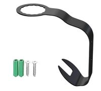 Générique Helmet Wall Mount, Adhesive Hat Hook, Strong Hold Rust Proof Space Saver Stainless Steel Quick Install Multi-Use Compact, Storage Hook for Garage Living Room, 5.70 * 5.90Inches, Black