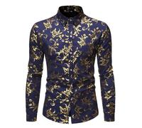 Générique Hemd Männer - Chemise Homme Chemise bronzante pour Hommes Chemise à sous-Couche à Manches Longues imprimée décontractée