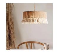 Générique Hemp Rope E27 Led Pendant Lights Dining Room Minimalism Chandelier Lighting Nordic Led Suspend Light,Lampe suspendue