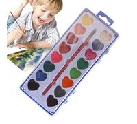 Générique Herzförmiges Aquarellfarben-Set - Aquarellfarben-Palette, Kunst-Aquarell-Farbpalette | Mehrzweck-Malwerkzeug Für Den Täglichen Lernfortschritt, Feiertage, Geburtstage