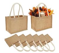 Générique Hessian Shopping Bags, Jute Totes, Bulk Set, Handles