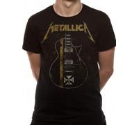 Générique Hetfield Iron Cross Guitar T-Shirt Manches Courtes Homme (Lot de 1)