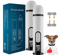 Générique Heusom Silent Groom Pro Nail Grinder Cordless with LED Light & 3 Speeds for Dog and Cat, Dog & Cat Nail Trimmer, Professional Claw Care Tool, Ultra-Quiet Operation (2Pcs)
