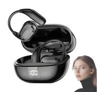 Générique Hi-FI Sports Bluetooth 5.4 Ear-Hook Headphones with Noise Cancelling & AI Translation, LED Power Display & Long Battery Life, Stable for Workout/Running/Gaming (Black)