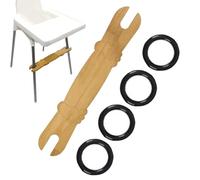 Générique High Chair Foot Rest, Wooden Baby Seat Footrest, Non Slip Ergonomic Design, Adjustable Comfort Support for Toddler Eating, Nursery, Dining, Room Use, 19.69x3.23 inches