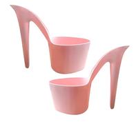 Générique High Heel Planter Pot - Lady Shoe Shape Decorative Flower Pot, Indoor Desktop Planter for Succulents Cactus Flowers, Plant Container for Home Living Room Yard Office Table Desk Decoration