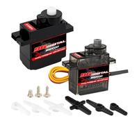 Générique High Torque Digital Servo - RC Motor for Robotics Models | ABS Casing with Coreless Motor, 180° Precise Control, PWM Interface, Compact Accessory for Teens, Kids