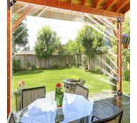 Générique High Transparent See-Through Tarp Curtain, Clear PVC Waterproof