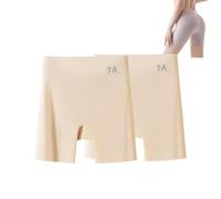Générique High-Waist & Butt-Lifting Ice Silk Panties, 3-in-1 Panties Women's High-Waisted Ice Silk Tummy Control (Beige(2PC),TTG)