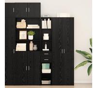 Générique Highboard Chêne Noir 30x42,5x185 cm Bois d'ingénierie,Buffets & bahuts,29.3KG-868741