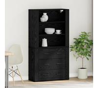 Générique Highboard Chêne Noir Bois d'ingénierie,Buffets & bahuts,48.6KG-3333081