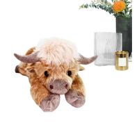 Générique Highland Cow Plush Toy, Cattle Stuffed Animal Doll, Soft and Adorable Snuggle Companion for Kids, Teens, and Adults, Perfect Plush Sofa Toy for Home, Bedroom, Or Gift for Birthday, Holidays