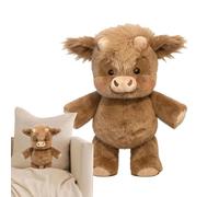 Générique Highland Cow Stuffed Animals | 17.7inch Toy Soft Throw Pillows | Cute Soft Highland Cattle Gift for Kids Adult | for Boys Girls Nursery Bedroom Bedside Sofa Living Room Office Car