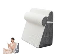 Générique Hiquo Wedge Pillow, Adjustable Orthopedic Bed Wedge Pillow Set, Memory Foam & Removable Cover, 30 Degree Memory Foam Triangle Incline Combo Set for Head, Neck, Leg and Back Support (Gray)