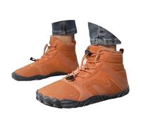 Générique Hiver Barefoot Bottes de Neige Homme Femme, Chaussures de Neige Lacets Anti-Dérapantes Confortables, Style Casual Urbain pour Froid Intense et Activités Quotidiennes