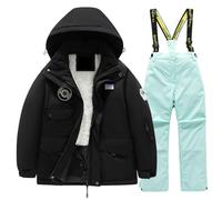 Générique Hiver Ensemble de Ski Enfant, Combinaison de Ski Hiver Chaud Neige Veste Étanche Combinaison Enfant Vestes GarçOn Imperméable Coupe-Vent Vetement Garcon pour 1-5 Ans