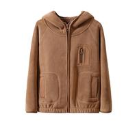 Générique Hiver Manteau à Capuche Polaire Bébé flanelle légère doux mi saison zippé Temps Libre Outdoor Basic Sweats Pour course à pied, marche, randonnée Vestes en polaire pour adolescentes