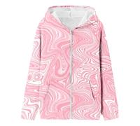 Générique Hiver Manteau à Capuche Polaire Bébé flanelle légère doux mi saison zippé Temps Libre Outdoor Basic Sweats sportif idéal pour école et loisirs Veste polaire unie à fermeture éclair