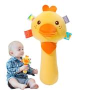 Générique Hochet À Main Doux - Hochets À Main en Peluche pour Animaux | Hochets Pour Bébés, De Développement Avec Poignée | D'apprentissage Sensoriel Avec Sons Pour Bébés Âgés De 3 À