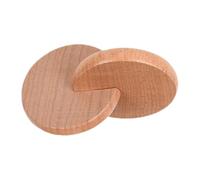 Générique Hochet - Bois Sensoriel Nourrisson | Jouet Doux Premières Saisies | Motricité Fine Géométrie, Activités Éducatives Maternelle, 7x6x5cm