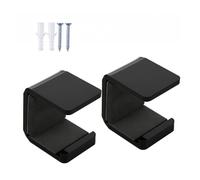 Générique Hockey Stick Wall Mount - 2 Pieces Horizontal Gear Hanger, Hockey Stick Display Holder | Acrylic Wall Mount Brackets Hangers with Anti-Scratch Pad for Room Garage Sports Equipment Gear