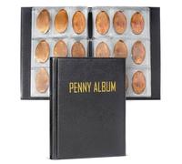 Générique Holder de l'album de Collection de pièces, 108 Poches Poches Co-Collecting Book Holder Supplies, Coin Storage Album Coin Book Money Pocket Pocket for Collectors for Home, School and Desk