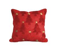 Générique Holiday Accent - Throw Cushion Cover for Christmas | 18x18 inch Plush Fabric with Cheerful Pattern & Decorative Flair for Car Interior, Seasonal Party and Winter Home Décor
