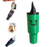 Générique Holiday Edition Mini Tumbler Keychain Container, Halloween Mini Cup Keychain Chapstick Holder, Halloween Keychains for Backpack Decor for Women Men (1pcsB)