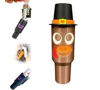 Générique Holiday Edition Mini Tumbler Keychain Container, Halloween Mini Cup Keychain Chapstick Holder, Halloween Keychains for Backpack Decor for Women Men (1pcsE)