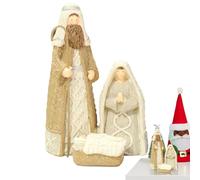 Générique Holy Family Nativité Statue Figurines, Christmas Nativité Ensembles et Figures, Marie Tenant Jésus et Joseph, établi la Collection Renaissance pour la décoration de la Maison