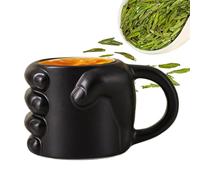 Générique Home Decor Reusable Ceramic Drinkware For Water Tea Juice Milk Camping Restaurant Men Women Christmas Birthday | Fun Coffee Mugs | Fist Novelty Coffee Mugs Tea Cup |