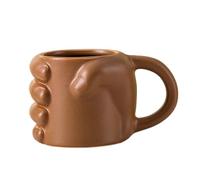 Générique Home Decor Reusable Ceramic Drinkware For Water Tea Juice Milk Camping Restaurant Men Women Christmas Birthday | Fun Coffee Mugs | Fist Novelty Coffee Mugs Tea Cup |