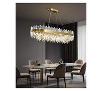 Générique Home DecorationPendant Lights, Luxury Crystal Living Room Chandelier, Dining Room Pendant Lamp, Ceiling Light, Indoor Lighting(RC remote dimming,L100cm)