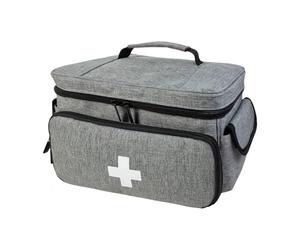 Générique Home Health Bag, Pill Bottle Organizer, Waterproof Medicine Storage Case, Compact Pharmacy Carrier, Zipper Closure Travel Pouch, for Medical Supplies, Daily Use, 11.42x7.68x6.89 inches