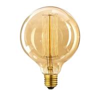 Générique Homin GmbH Ampoule LED rétro globe E27 Edison G125 8 W intensité variable verre ambré blanc chaud 2 700 K filament vintage - 800 lumens ampoule décorative à vis (1 ampoule)