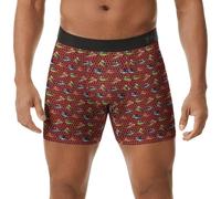 Générique Homme Boxer Imprimé Visages Bonnets De Noël Coupe Ajustée | Slip Ceinture Élastiquée , Sous-Vêtement Masculin, Portrait Humoristique, Caleçon Discret,pour La Chambre À Coucher