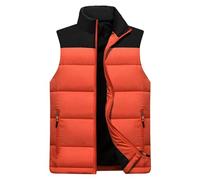 Générique Homme Doudoune Sans Manche Gilet Hiver Ultra Légère Veste Manteau Parka Blouson Veste à Fermeture éclair Doublure Sport Casual Manteau Matelassée Rembourrée 2025
