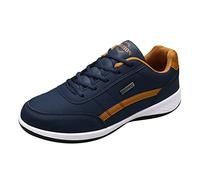 Générique Homme Glisser Les Chaussures 2025 Chaussures Hommes_Baskets Orthopédiques À Plateforme pour Hommes Casual Mesh Respirant Confort Legere Sneakers De Marche Antidérapantes Coussin