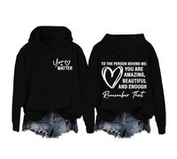 Générique Homme Noir to The Person Behind Me Dear Person Behind Me You are Amazing Enough Unisex Pull en Hommes (Black, M)