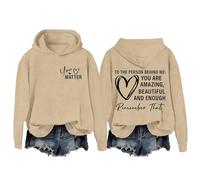Générique Homme Noir to The Person Behind Me Dear Person Behind Me You are Amazing Enough Unisex Pull en Hommes (Beige, XL)