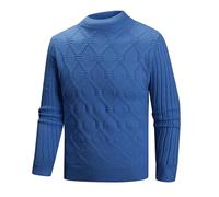 Générique Homme Pulls Manches Longues Pull Sweater Slim Fit Deux Pullover Vintage Pull Epais Automne Hiver Décontracté Sweatshirt