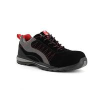 Generique Chaussure de sécurité basse ZEPHIR S1P cuir croûte velours noir toile grise S24 5122