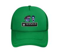 Générique Hommes Dames Mode Adulte Deltarune Kris OÙ Sommes-Nous Trucker Hat Mode Maille Casquette De Baseball Polyester Papa Chapeau Chapeaux de Golf Ajustables Cadeau Unisexe D’été