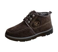 Générique Hommes l'hiver Bottes De Neige et Bottes Hautes en Coton en Automne et en Hiver Confortable Semelle Plate épaissie Coton Chaud Bottines Hiver Confort Chaussures (B, 40)