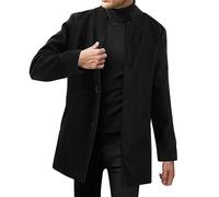 Générique Hommes manteau d'hiver col manches longues rembourré en cuir veste Vintage épaissir manteau en peau de mouton veste court Blouson Printemps Homme compatible with Moto Homme Capuche (XXL)