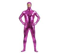 Générique Hommes Sexy Cuir Verni Tout Inclus Ouvrir Affronter Combinaison Serré Fermeture Éclair Combinaison Boîte De Nuit DS Halloween Scène Vêtements