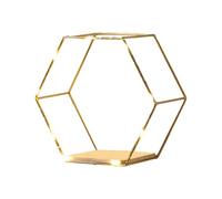 Générique Honeycomb Wall Shelf - Hexagon Walls Decor with LED Lights, Geometric Storage Display, Modern Floating Walls Organizer, Decorative Design | Wall Shelf for Living Room Bedroom Bathroom
