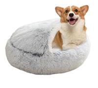 Générique Hooded Cat Bed - Lit Capuche pour Chat | Niche d'hiver Chaude Et Douillette avec Couvercle pour Chien | Panier Peluche en Coton PP | Auto-Chauffant, Coussin De Couchage Rond Confortable